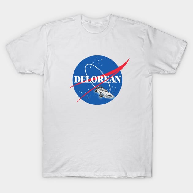 Delorean Nasa T-Shirt by Titius